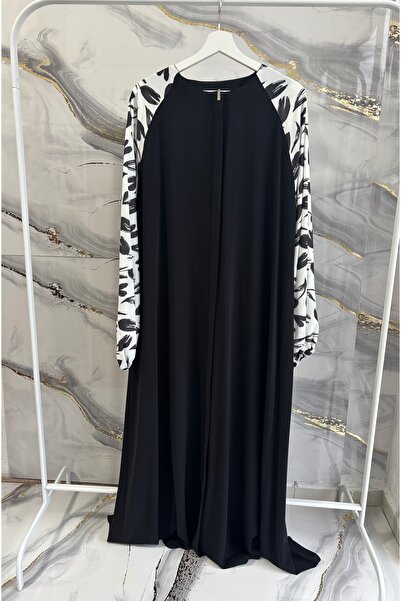 MERVIS BUTIK MEDİNE İPEĞİ FERMUARLI MODEL FERACE