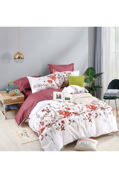 Inovius Lenjerie de Pat cu Elastic, Bumbac Finet 6 Piese - JOJ68