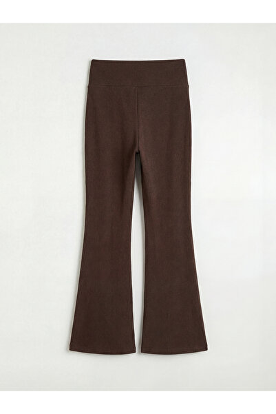 LC Waikiki Sparkling Choices High Waist Ribbed Spanish Leg Women's Sports Leg...