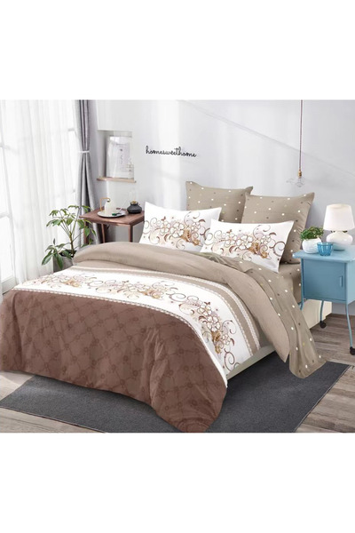 Inovius Lenjerie de Pat Bumbac Finet, 6 Piese, Pat Dublu - CPL255