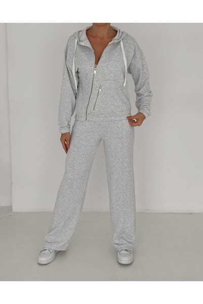 ROG Women's Asymmetrical Zippered Three-Thread Tracksuit Set