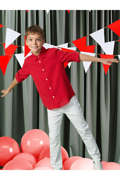 LC Waikiki منتجات فريزن ستور التي لا مثيل لها I قميص للأولاد بأكمام طويلة ومل...