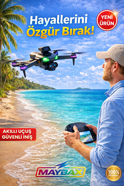 Maybax FULL HD Görüntü Akıllı Geri Dönüş 1000 Metre Menzil 3000mAh Batarya 5G...