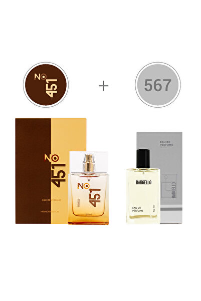 Bargello No.451 Unısex 50 Ml + 567 Erkek 50 Ml Fresh Unisex & Erkek Parfüm Seti