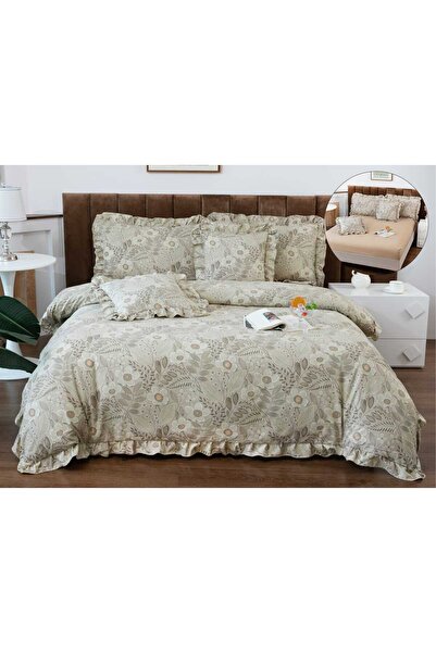 Inovius Lenjerie Bumbac Fin cu Volanas, cu Elastic, 6 piese - PIT325