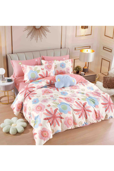 Inovius Lenjerie de Pat cu Elastic, Bumbac Finet 6 Piese - JOJ292