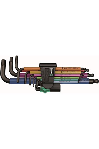 wera Set chei hexagonale - 9 buc. 1.5-10 Hex-Plus Multicolor