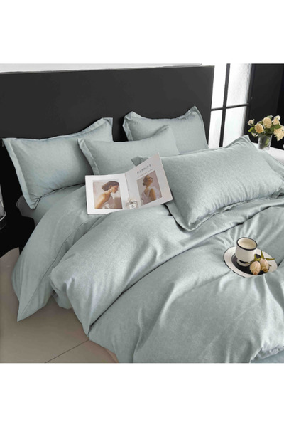 Inovius Lenjerie de Pat, Bumbac Finet, 6 Piese, Pat Dublu -JOJ115