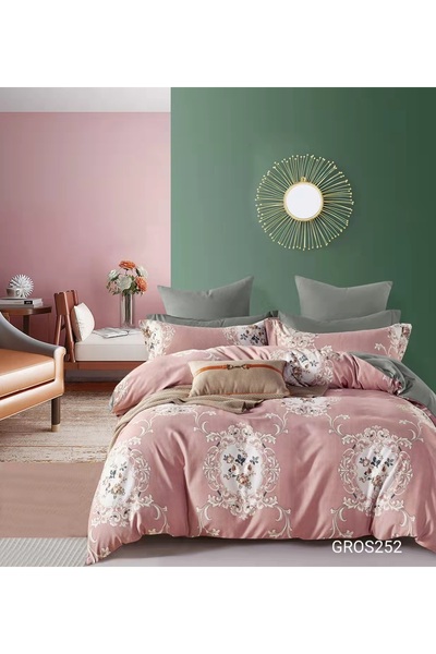 Inovius Lenjerie de Pat Bumbac Finet, 6 Piese, Pat Dublu - Gr-252