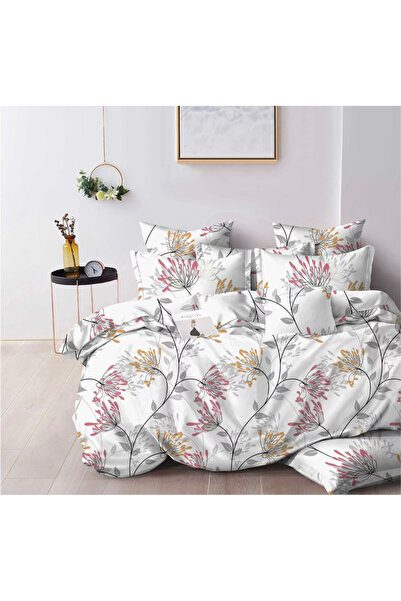 Inovius Lenjerie de Pat Bumbac Finet cu 6 Piese Pentru Pat Dublu - SUZ51