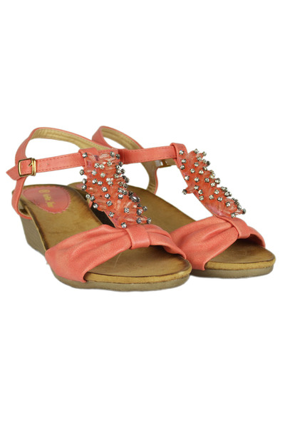 Elis Fashion Sandale roz cu platforma de 4.5 cm #1591