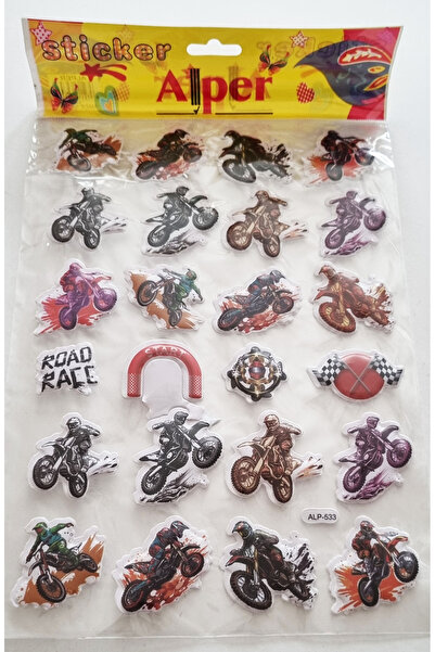 Modellino ملصق مطبوع بارز مقاس A4 - ملصق للدراجات النارية - ALP - 533