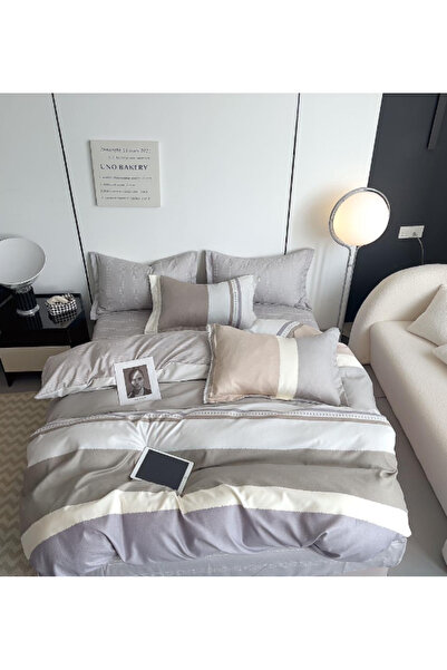 Inovius Double Bed Linen, Fine Cotton, 6 Pieces - SIPRR60-544