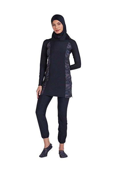 Coega طقم سباحة نسائي محتشم من 3 قطع - نيرو سيلفر تروبيكال