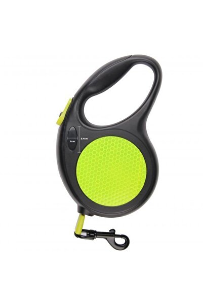 FOXMAG24 Lesă retractabilă pentru câini, 5 metri, sistem de blocare, Negru / ...