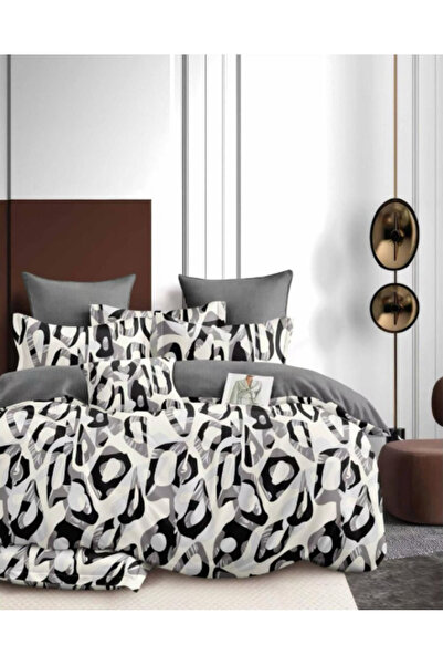 Inovius Fine Cotton Bed Linen, 6 Pieces, Double Bed - Gr-339