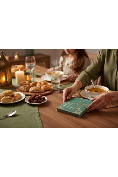 EMPA A V M 17x17 cm 1 paket (20 adet) kare iftar vakti temalı ramazan peçetesi