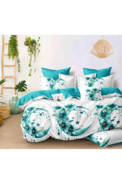 Inovius Fine Cotton Bed Linen, 6 Pieces, Double Bed - GR-431