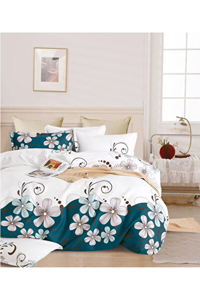 Inovius Lenjerie de Pat Bumbac Finet cu 6 Piese Pentru Pat Dublu - SUZ57