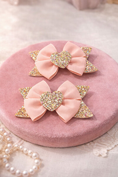 LİA CLİPS CO Kız Çocuk Fiyonk Saç Tokası 2’li