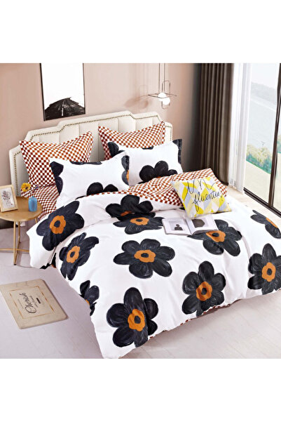 Inovius Lenjerie de Pat, Bumbac Finet, 6 Piese, Pat Dublu -JOJ123