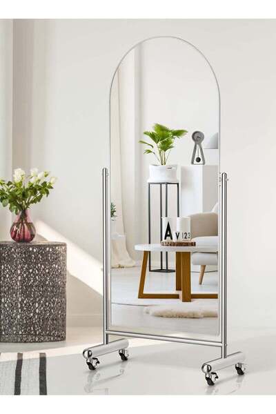 Taimi Large Mirror With Elegant Design 170x60cm-Full-length Mirror With Wheel...