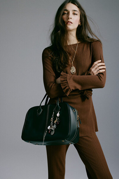 H&M Lastik Örgülü Uzun Üst