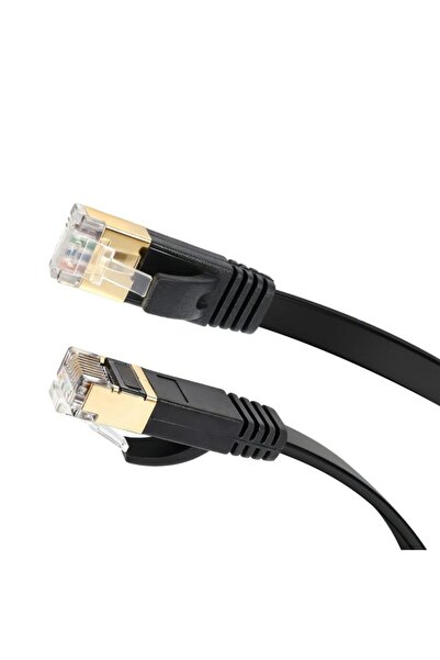 Gamertek CAT 8 Flat Ethernet Cable 5M – High-Speed Gaming LAN Cable, Gold-Pla...