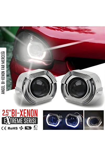 STS Oto Aksesuar Yeni Jenerasyon Angel Led Bi-xenon Extreme Far Merceği Hd Pr...