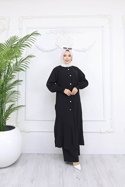 ankanoor Cupra Modal Slit Tunic Trouser Set Anka268672