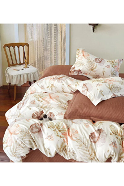 Inovius Lenjerie de Pat Bumbac Finet, 6 Piese, Pat Dublu - GR-485