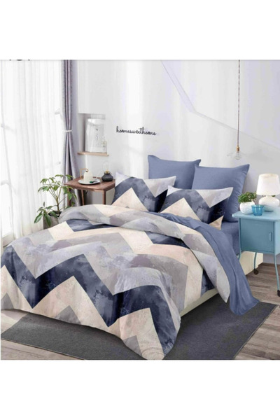 Inovius Fine Cotton Bed Linen, 6 Pieces, Double Bed - GR-487