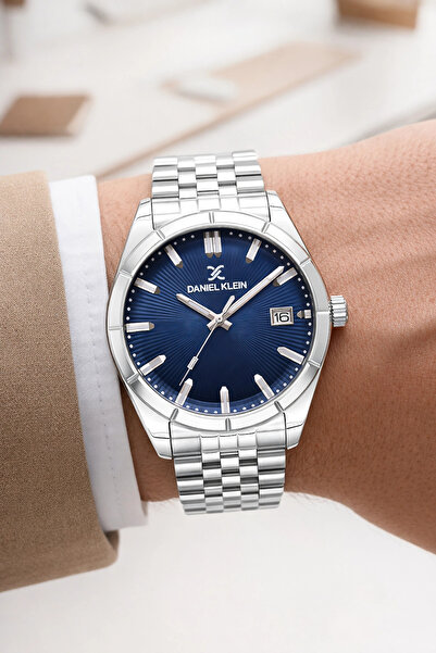 Daniel Klein Steel Cord&Case Calendar Men's Wristwatch Wrist Bracelet Gift Si...