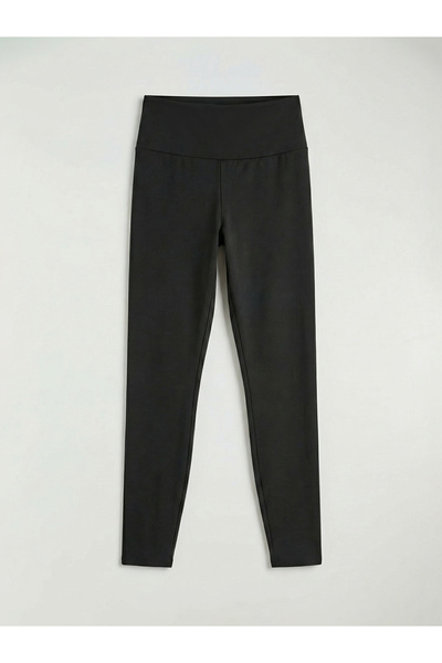 LC Waikiki Black High Waist Women's Sports Leggings