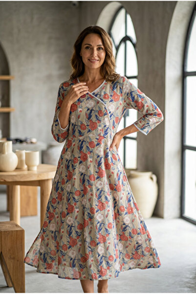 OEM Hand-printed cotton dress