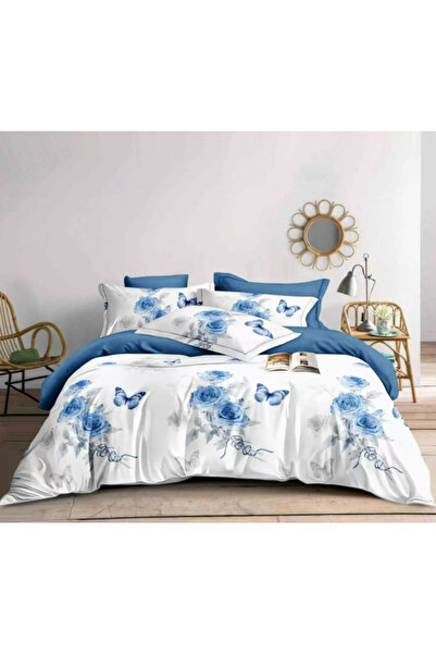 Inovius Lenjerie de Pat Bumbac Finet, 6 Piese, Pat Dublu - GR-393