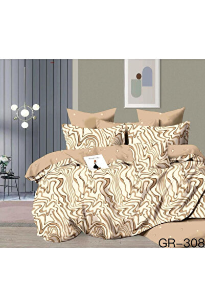 Inovius Lenjerie de Pat Bumbac Finet, 6 Piese, Pat Dublu - GR-308