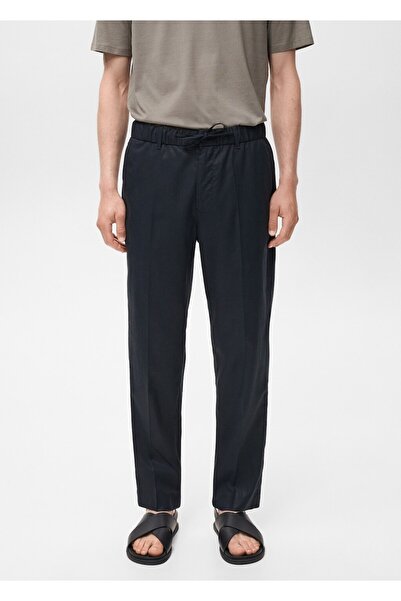 MANGO Man Pantaloni jogger din bumbac lyocell