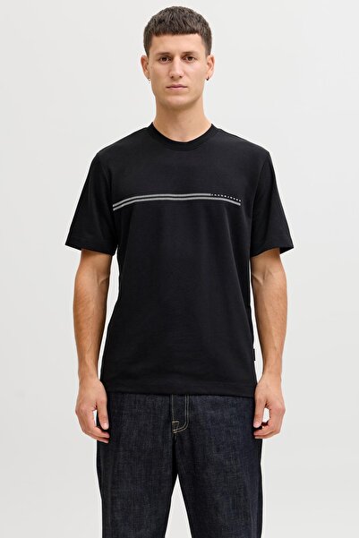 Jack & Jones تي شيرت جكوفوشن أسود للرجال 12289936