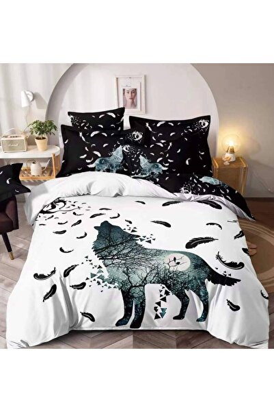 Inovius Lenjerii de Pat Finet 3D, 6 Piese, Pat Dublu - JO973