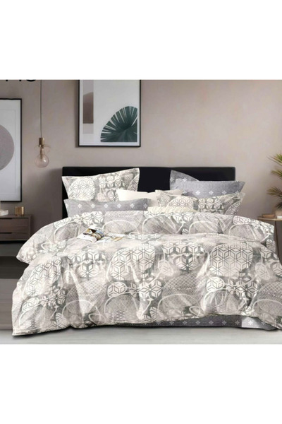 Inovius Fine Cotton Bed Linen, 6 Pieces, Double Bed - GR-448