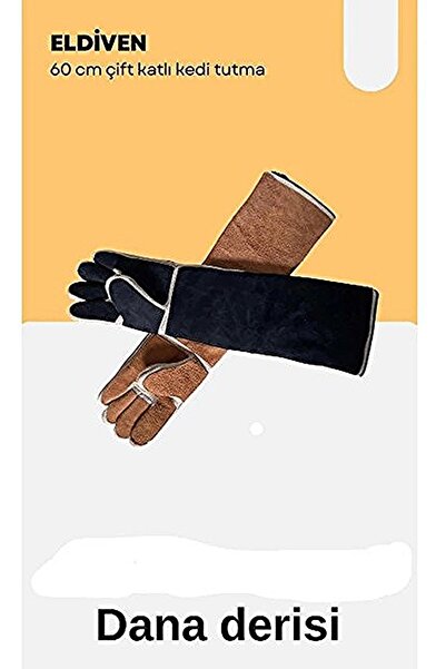 GÖKTULPAR Cat Handling Gloves Double Layer Leather 60 cm
