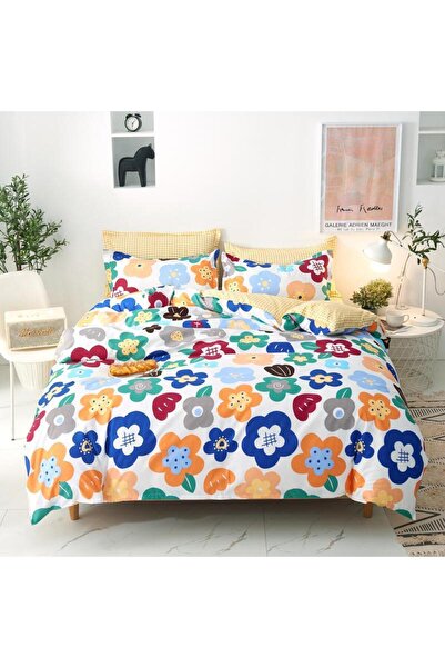 Inovius Lenjerie de Pat Bumbac satinat 1 persoana 4 piese- SIPRY-109