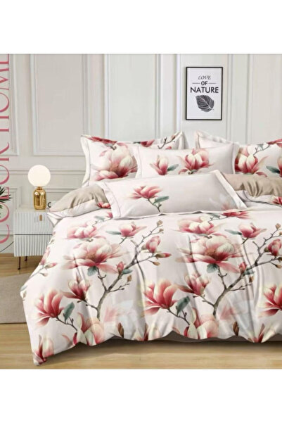 Inovius Lenjerie de Pat Bumbac Finet, 6 Piese, Pat Dublu - Gr-373