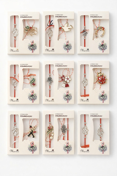 Arimate Set 36 Martisoare + 36 Bratari| Modele Asortate | Pachet Economic 1 M...