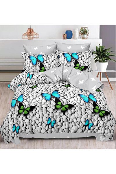 Inovius Lenjerie de Pat Dublu, Bumbac Finet, 6 Piese - SIPRR60-224