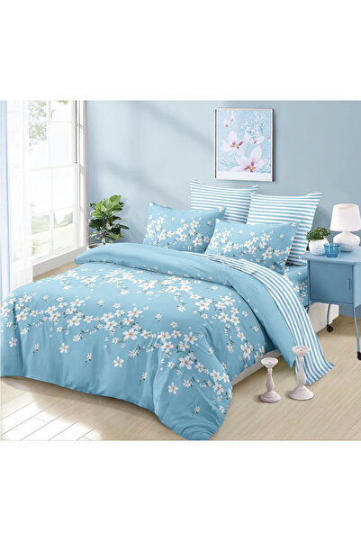 Inovius Lenjerie de Pat Bumbac Finet, 6 Piese, Pat Dublu - CPL247