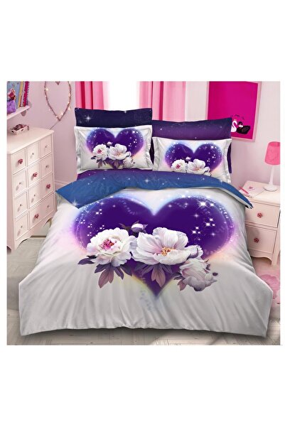 Inovius Lenjerie de Pat, Bumbac Finet 3D, 6 Piese, Pat Dublu - SIPRA2-24