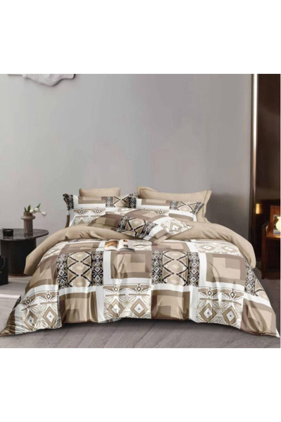 Inovius Lenjerie de Pat Bumbac Finet, 6 Piese, Pat Dublu - Gr-364