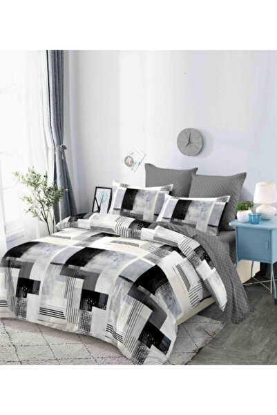 Inovius Fine Cotton Bed Linen, 6 Pieces, Double Bed - GR-478